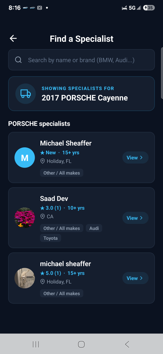 ProperMech — finding a local brand specialist for your car