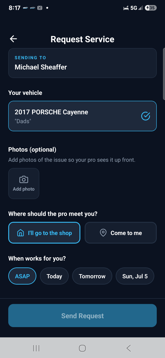 ProperMech Customer Request Service